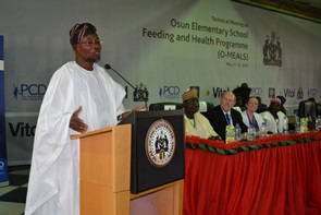 Osun State Governor addresses participants at the technical meeting